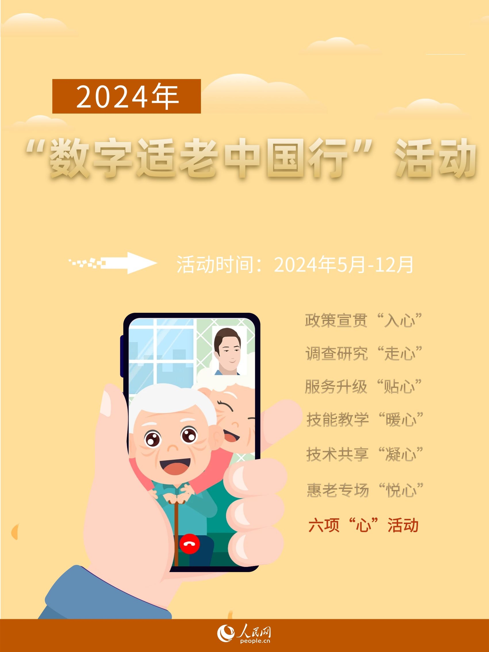 焦点官方：2024年“数字适老中国行”5月“走起”！开展6项“心”活动